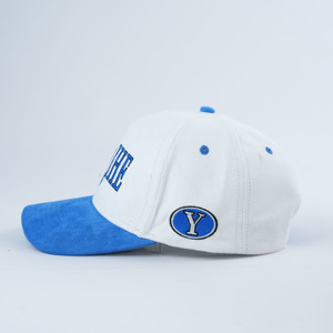 Cappellino da Baseball Premium <span class=keywords><strong>a</strong></span> 5 Pannelli con Visiera in Velluto Bicolore, Strutturato, Profilo Alto, Ricamo Personalizzato - Product Image 3