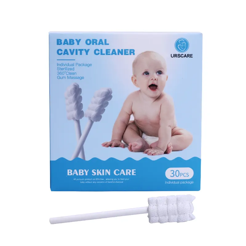 Nieuwe Baby Gaas Wegwerp Orale Reiniging Tandenborstel Baby Mondverzorgingsproducten Baby Orale Reiniger