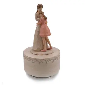 Caja <span class=keywords><strong>de</strong></span> Música <span class=keywords><strong>de</strong></span> Madera y Resina Giratoria Ecológica Hecha a Mano Lejia, Melodía Pura <span class=keywords><strong>de</strong></span> los Años 30, <span class=keywords><strong>de</strong></span> Cuerda, para el Día <span class=keywords><strong>de</strong></span> la Madre, San Valentín, Días Festivos - Product Image 1
