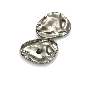 Áo khoác tại chỗ Áo Gió tự làm lõm hình lồi kim loại tay khâu nút hình đa giác nút 34mm - Product Image 3