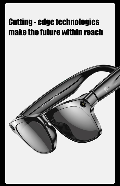XKOENPro AI Smart Glasses Real Time Translation GPS Camera 720P Video for Audio Magnetic Charging Classic Sunglasses IP67