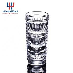 Mug en verre Tiki Hawaïen créatif de 400 ml pour cocktails, en cristal transparent, pour bar à domicile, fête, tasse à boire, verre en forme de Tiki Hawaïen pour fête - Product Image 6