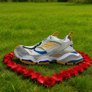 Chaussures de sport respirantes à semelle épaisse en cuir véritable de qualité supérieure pour hommes et femmes, style de marche tendance - Product Image 1