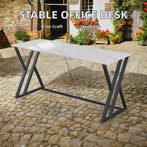 Moderne Kantoor Gaming <span class=keywords><strong>Computer</strong></span> <span class=keywords><strong>Desk</strong></span> Met Converteerbare Functies Groothandel Metalen Constructie Omvat Planken Bekerhouders - Product Image 2
