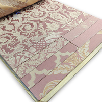 Tissu de luxe pour rideau occultant en satin de soie jacquard damassé à 2 couches avec bordure et motifs tissés à fleurs de Turquie