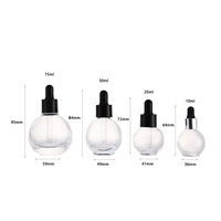 Vente Bouteille en verre d'huile essentielle avec goutte à goutte 10ml 20ml 30ml 75ml Bouteille d'huile essentielle personnalisée Bouteille d'huile essentielle épaissie