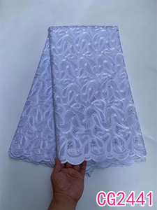 Nouveau tissu en dentelle suisse de haute qualité pour vêtements, tissu en dentelle africaine 100% coton, tissu en dentelle suisse pour l'Autriche - Product Image 2