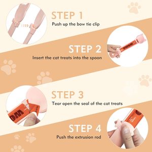 Manufacturer Wholesale Portable Pet Cat-Bar <b>Strip</b> Feeder Snack Feeder <b>Plastic</b> Cat <b>Strip</b> Squeeze Spoon Dispenser for Cat Cats - Product Image 4