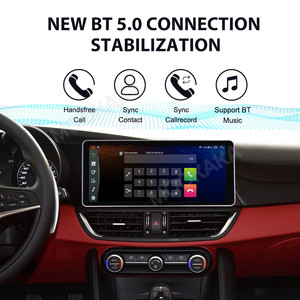 Mookaka 12.3 "android15 âm thanh xe hơi Carplay Android đài phát thanh tự động voiture cho Alfa Romeo giulia 2017 2018 đài phát thanh xe máy nghe nhạc GPS Stereo - Product Image 4