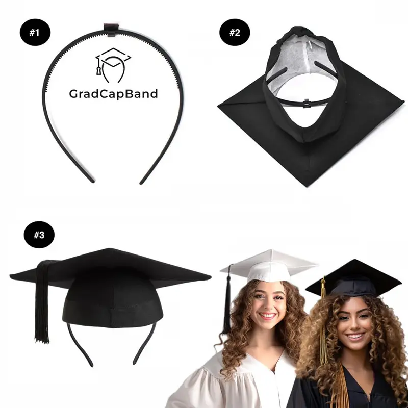 Syh01 không thay đổi mái tóc của bạn nâng cấp của bạn cap gradcapband chặt của bạn tốt nghiệp cap Headband GRAD cap Headband chủ