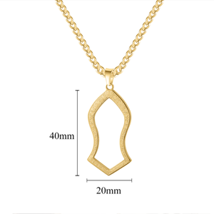 Collier pendentif Nalain de Inspire Jewelry, cadeau pour <span class=keywords><strong>homme</strong></span>, 4 couleurs, pendentif islamique musulman, pantoufle d'Allah - Product Image 1