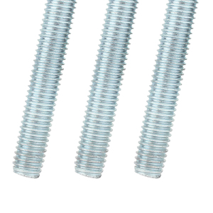 Visserie de haute qualité en acier au carbone zingué bleu-blanc, grade 8.8, tête ronde, entièrement filetée, M6-M24, longueur 1000 mm, DIN975 - Product Image 3