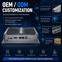 PC Industrial de Aleación de Aluminio con Disipación de Calor sin Ventilador, Intel Core I5, Silencioso, 24/7, Computadora Integrada Resistente, Linux Win10 en Stock