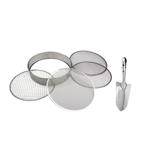 Fournisseur d'usine : Ensemble de tamis à terre en acier inoxydable 304 sur mesure, mailles rondes de 1, 3, 6, 9, 12 mm pour jardin. Approvisionnement direct usine accepté. - Product Image 1