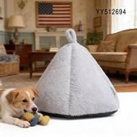 YANGYANGPET Kunstfell-Hundebett aus Kaninchenimitat, Komfortables Höhlenbett, Solides Modernes Luxus-Hundebett