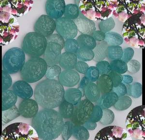 Natural Blue-fire Rainbow Moonstone Half-moon Face Cabochon Gems for Carving Hot Selling Rose Quartz Pendant - Product Image 2