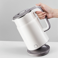 Bouilloire électrique sans fil en acier inoxydable 304 de 1,7 L, 1500 W, arrêt automatique, base rotative à 360°, usage domestique, hôtelier et commercial
