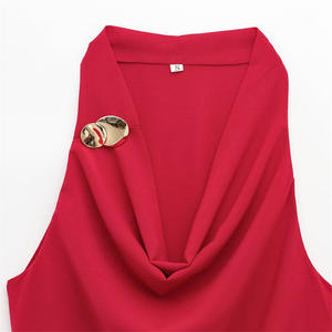 Débardeurs pour femmes, nouvelle mode 2025, incrustations dorées, style vintage, sans manches, camisoles chics pour femmes - Product Image 3