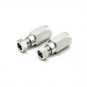 Raccord de tuyau droit de haute qualité en acier inoxydable, raccord de tuyau <span class=keywords><strong>hydraulique</strong></span> réutilisable - Product Image 1