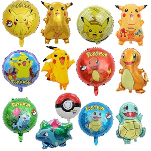 Ballons en <span class=keywords><strong>film</strong></span> d'aluminium Poke-mon pour la décoration de fête d'anniversaire des enfants: Ballons de dessin animé Pika Firedragon Poke Balls - Product Image 2