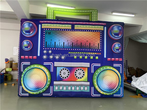 Boombox gonflable Offre Spéciale des années 80 allumant <span class=keywords><strong>la</strong></span> radio gonflable de disques pour <span class=keywords><strong>la</strong></span> décoration de <span class=keywords><strong>club</strong></span> - Product Image 6
