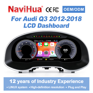 Panel de Tablero LCD para Automóvil Navihua de 12.3 Pulgadas, Velocímetro Multifuncional, Medidor de Cabina Virtual para Audi Q3 2012-2018 - Product Image 1
