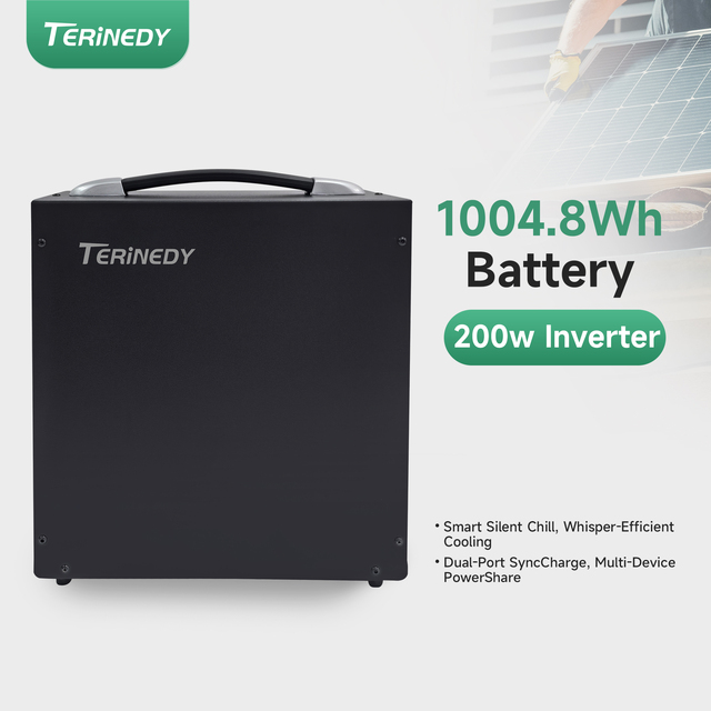 All in One Inverter and Lithium Battery 300W Inverter Built-in 1kWh LiFePO4 Battery Solar Panel Compatible MPPT Pure Sine Wave