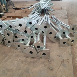 عمود إنارة خارجي من الفولاذ المجلفن بطول 4م 5م 6م 7م 8م 9م 10م 12م بذراع مزدوج أو مفرد من الشركة المصنعة - Product Image 3