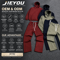 Ensemble de survêtement premium pour homme : sweat à capuche et pantalon de jogging, coupe décontractée, toucher doux, en molleton biologique épais, personnalisable, style streetwear