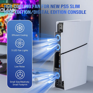 Ventilador de Refrigeración USB Potente para Consola de Juegos PS5, Ventilador de Refrigeración Externo con Luz LED - Product Image 4