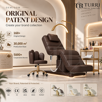 Fauteuil de soins esthétiques Turri, lit de beauté électrique, lit de traitement électrique, lit de salon de beauté, lit médical esthétique, 3 moteurs pour les traitements