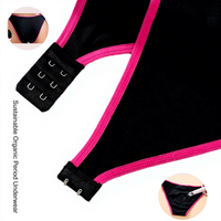 Culotte menstruelle en coton biologique Grace Oem, protection complète, lavable, durable, sous-vêtements anti-fuites pour femmes