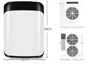 Mini réfrigérateur 15 litres à usage domestique, réfrigérateur cosmétique portable pour le stockage, double refroidissement, personnalisation acceptée, ventes d'usine - Product Image 2