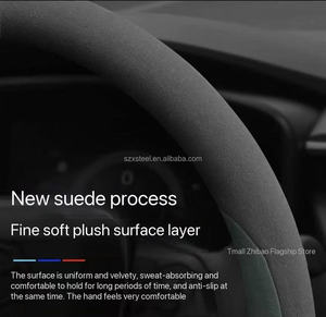 غطاء عجلة قيادة خاص لسيارة شيري جيتور G700، مصنوع من الجلد الصناعي لتحسين التماسك - Product Image 3