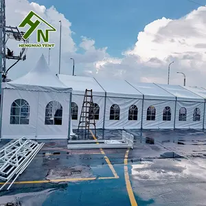 20 x 40 m Klarfenster-Zelte Veranstaltungen Outdoor-Zelt A-Form Messezelt mit Aluminiummaterialien