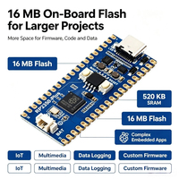 Papan Pengembangan Mikrokontroler Tipe-C 16MB RP2350 Alternatif untuk RasPi RPI Raspberry Pi Pico 2 Dengan Header Pin yang Sudah Dilas