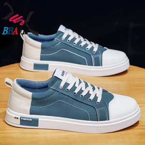 Zapatos Planos Deportivos Transpirables de Lona con Cordones para Estudiantes, Antideslizantes, para Hombre, Moda 2025 - Product Image 1
