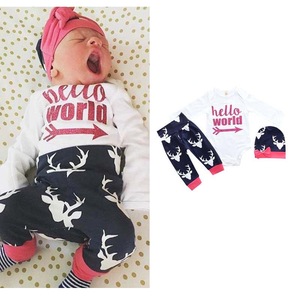 Set <span class=keywords><strong>di</strong></span> Abbigliamento per Neonati con Tutina in Cotone, Pantaloni, Fascia per Capelli e Cappello, Completo per Bambini e Bambine - Product Image 2
