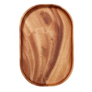 Walnut Wood Oval Serving <b>Tray</b> Large Medium <b>Small</b> Restaurant Use Elegant Modern Minimalist Style - Product Image 5