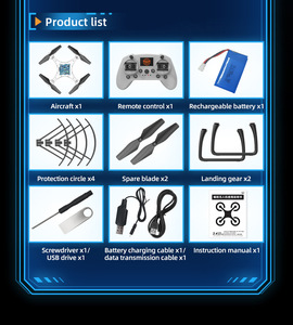 Controllo computerizzato S1 didattico quadricottero principiante programmazione grafica remoto modello Drone supporto Scratch / <span class=keywords><strong>Python</strong></span> - Product Image 2