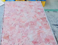 Marbre rose naturel de haute qualité pour les murs et les comptoirs de sol, onyx rose, quartz rose