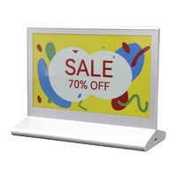 Tableau d'affichage électronique double face haute résolution 128x128 à six couleurs et sept pouces pour conférence, avec écran d'encre pour étiquettes de table
