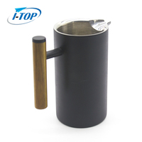Itop — cafetière Double couche à isolation épaisse, presse française, en acier inoxydable