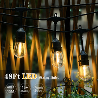 Großhandel IP65 Wiederaufladbare Dimmbare LED-Lichterketten Wasserdichte Außenbeleuchtung für Terrasse Party Weihnachtsdekoration