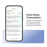 Mini-enregistreur vocal portable IA ChatGPT avec traducteur, enregistreur vocal multilingue avec application, enregistrement audio magnétique pour réunions
