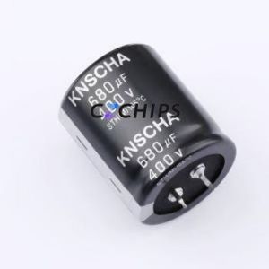 Condensador Electrolítico de Aluminio de Montaje a Presión 152EC0337, Componente de Orificio Pasante (THT), D35xL40mm 680uF 20% 400V 10mm - Product Image 1