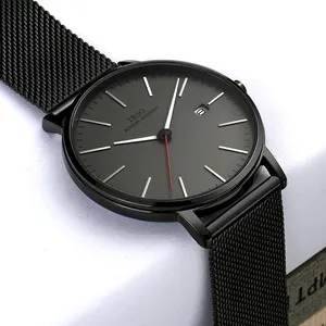 IBSO — montre unisexe de haute qualité, bracelet milanais, calendrier, Date, minimaliste, 8618