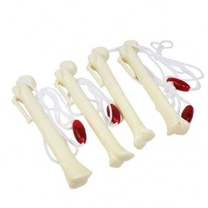 New Design Novelty Bone Pen Promotional Plastic Scary Skeleton Ballpoint with Custom Logo 1.0mm - Product Image 3