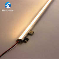 Profilé LED en aluminium de qualité commerciale, échantillon gratuit, 1M 2M 3M, pour hôtel