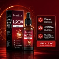 Sérum Capillaire Fortifiant à la Biotine et Vitamine C Naturelle pour la Croissance Rapide des Cheveux Noirs – Huile Réparatrice pour le Cuir Chevelu – Offre Spéciale
